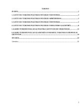 Turizmo politika Lietuvoje ir pasirinktoje šalyje