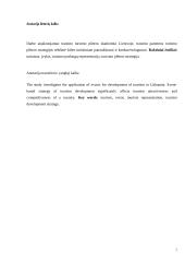 Tranzito turizmo plėtros Lie­tuvoje galimybės 2 puslapis