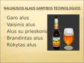 Alaus gamybos technologinio proceso aprašymas. Naujausios alaus gamybos technologijos 11 puslapis