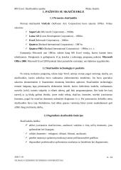 Ms Excel. Skaičiuoklės sąrašas 4 puslapis