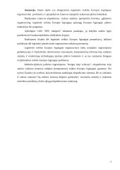 Logistinės veiklos Europos Sąjungoje organizavimo ypatumai kelių transporte 2 puslapis