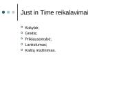 Just in Time planavimas ir kontrolė 6 puslapis