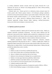 Objektinis projektavimas - sistemų projektavimas, naudojant savarankiškus objektus ir objektų klases 4 puslapis