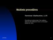 Muitinės procedūros skaidrės