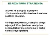 ES užimtumo strategija ir Lietuvos užimtumo politika 2 puslapis