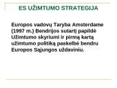ES užimtumo strategija ir Lietuvos užimtumo politika 3 puslapis