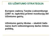 ES užimtumo strategija ir Lietuvos užimtumo politika 5 puslapis