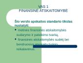 1 – asis verslo apskaitos standartas finansinė atskaitomybė 2 puslapis