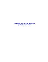 Marketingo paskaitų medžiaga 1 puslapis