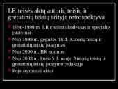 Autorių ir gretutinių teisių apsaugos praktiniai aspektai, įgyvendinant EB normas Lietuvoje  7 puslapis
