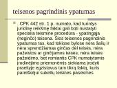 Koncentruotumo principas ypatingojoje teisenoje skaidrės 10 puslapis