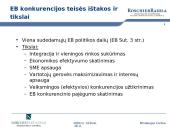 Draudžiami susitarimai ir koncentracijų kontrolė pagal EB ir LR konkurencijos teisę  2 puslapis