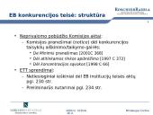 Draudžiami susitarimai ir koncentracijų kontrolė pagal EB ir LR konkurencijos teisę  7 puslapis