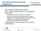 Draudžiami susitarimai ir koncentracijų kontrolė pagal EB ir LR konkurencijos teisę  8 puslapis