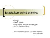 Įprasta komercinė praktika
