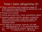Neturtinės žalos, padarytos sveikatos sužalojimu ar gyvybės atėmimu, atlyginimo aktualūs klausimai 8 puslapis