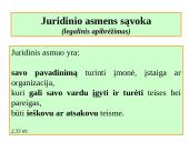 Bendrosios žinios apie juridinius asmenis skaidrės 12 puslapis