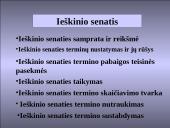 Ieškinio senatis skaidrės