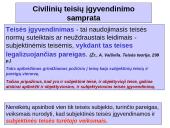 Civilinių teisių įgyvendinimas ir gynimas skaidrės 3 puslapis