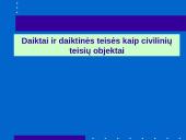 Daiktinės teisės bendrieji klausimai  16 puslapis