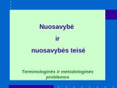Nuosavybės teisės bendrieji klausimai 2 puslapis