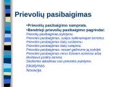 Prievolių pasibaigimas skaidrės