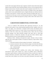 Darbo sutarties pasibaigimo darbdavio iniciatyva pagrindai ir darbuotojams taikomos garantijos. Lyginamoji Lietuvos ir Latvijos valstybių analizė 18 puslapis