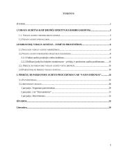 Vidaus audito analizė UAB “Vaisvandeniai”