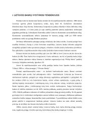 Lietuvos bankų vystymosi tendencijos 1 puslapis