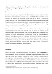 How the ‘dynamic of competition’ play a role in modern business