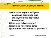 Finansų valdymo esmė ir principai 13 puslapis