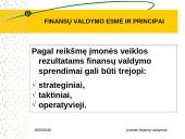 Finansų valdymo esmė ir principai 3 puslapis
