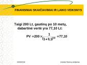 Finansiniai skaičiavimai ir laiko veiksnys 13 puslapis
