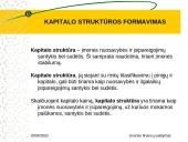 Kapitalo struktūros formavimas