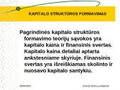 Kapitalo struktūros formavimas 2 puslapis