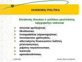 Dividendų politika skaidrės 14 puslapis