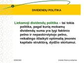 Dividendų politika skaidrės 16 puslapis