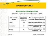 Dividendų politika skaidrės 17 puslapis