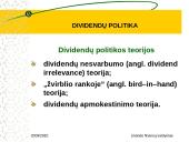 Dividendų politika skaidrės 4 puslapis