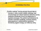 Dividendų politika skaidrės 8 puslapis