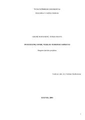 Investicinių fondų veiklos teoriniai aspektai