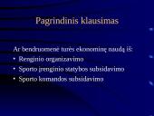 Sporto industrijos ekonominiai ypatumai 20 puslapis