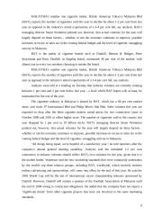 Branding strategy of British American Tobacco 6 puslapis