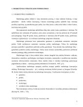 Marketingo strateginis planavimas. Kursinis darbas 5 puslapis