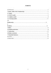 UAB „Morionis“ plėtros verslo planas 2 puslapis