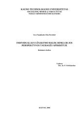 Individualaus užsakymo baldų rinka ir jos perspektyvos Tauragės apskrityje