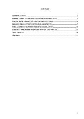 Pricing regulation in EU