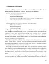 Tarptautinio marketingo strateginio valdymo aspektai ir jos diversifikacija. 20 puslapis