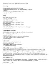 Šiuolaikinių kabelių, šakotuvų lyginamoji analizė 3 puslapis