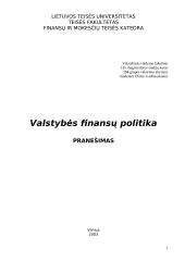 Valstybes finansų politika referatas